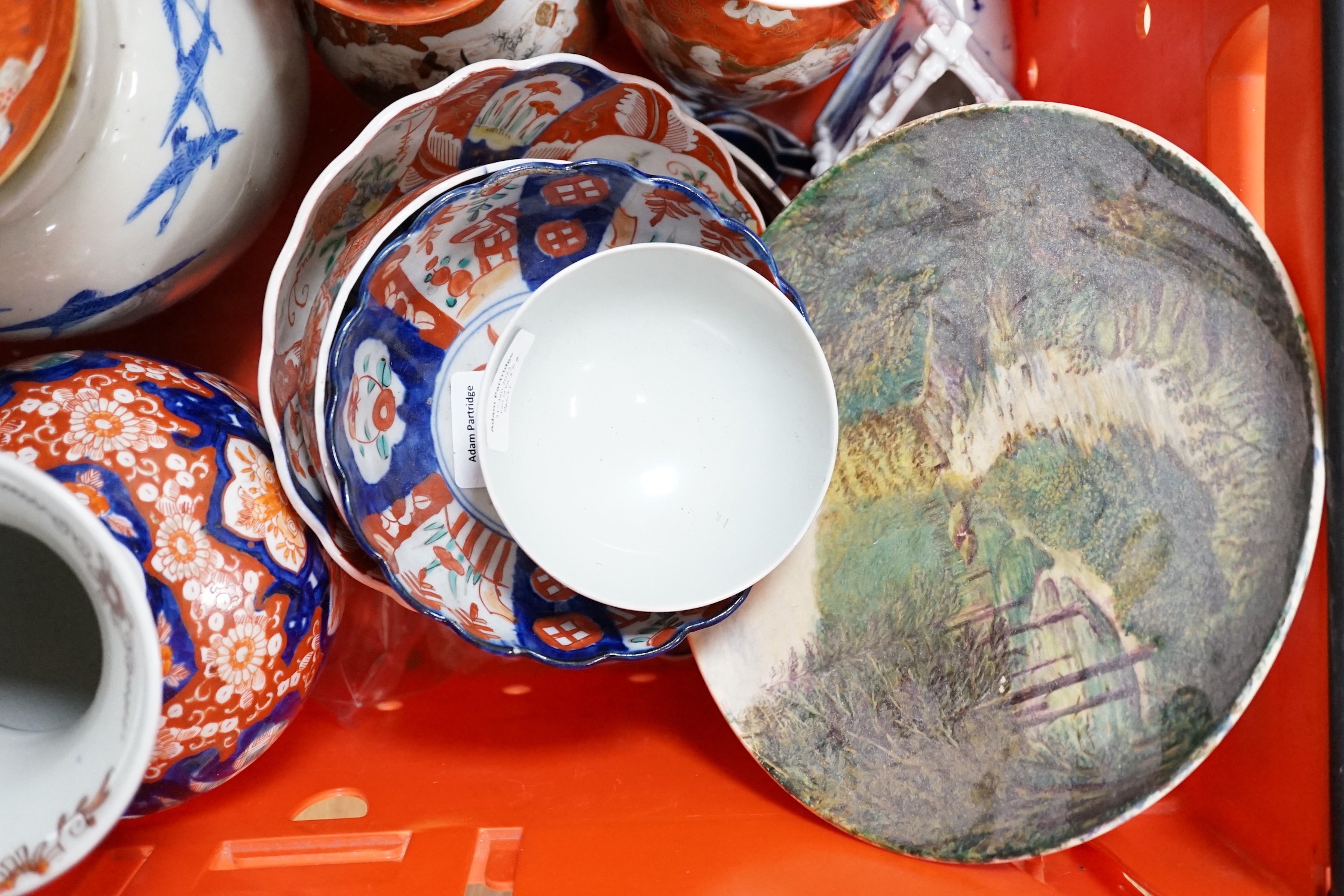 A group of Japanese and Chinese ceramics